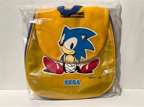 1990s Sonic The Hedgehog Japanese Yellow Backpack Book Bag Toy Rare