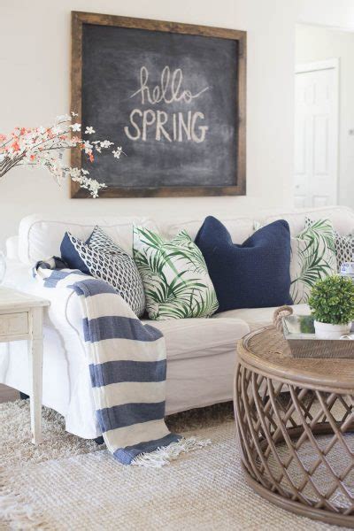 Living Room Spring Decorating Inspiration And Ideas