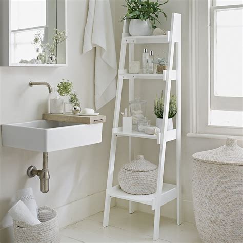 Bathroom Lacquer Ladder Shelf Home Accessories Sale The White