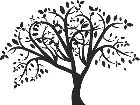 How to draw a tree: free printable tree stencils, 16 pics - HOW-TO-DRAW ...