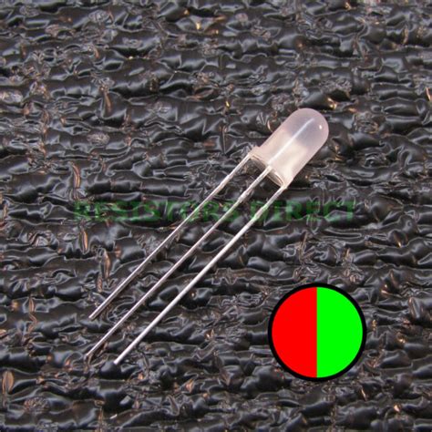 50pcs Redgreen Bicolor Dual Led Diffused Lens 5mm Common Anode Round