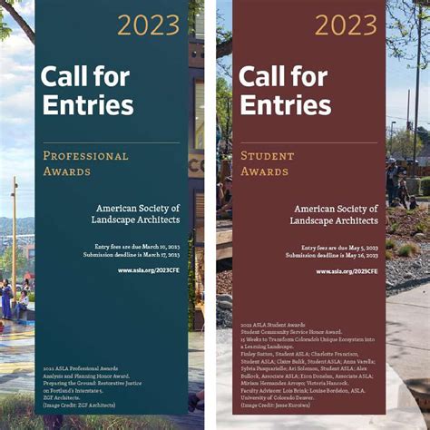 2023 Asla Professional And Student Awards