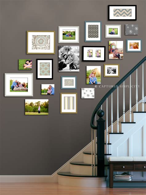 Stairway Displays | Wall Collage Ideas - Child & Family Photographer