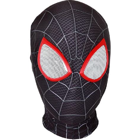 Kakille Peter Parker Spider Man Mask Black Miles Morales Headgear Lycra