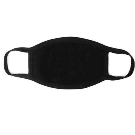Unisex Black Mouth Mask Washable Cotton Anti Dust Mouth Mask Protective Reusable Layers In