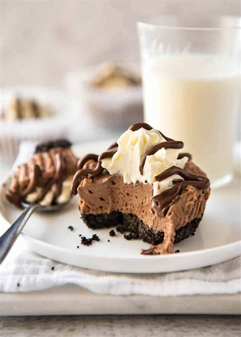 Mini No Bake Nutella Cheesecake Recipetin Eats