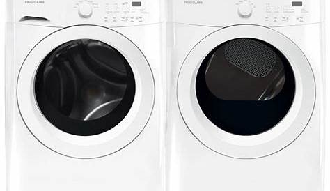 Frigidaire White Front Load Laundry Pair with FFFW5000QW 27 Inch Washer