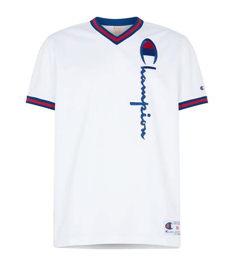 Champion Logo Basketball T Shirt In White For Men Lyst
