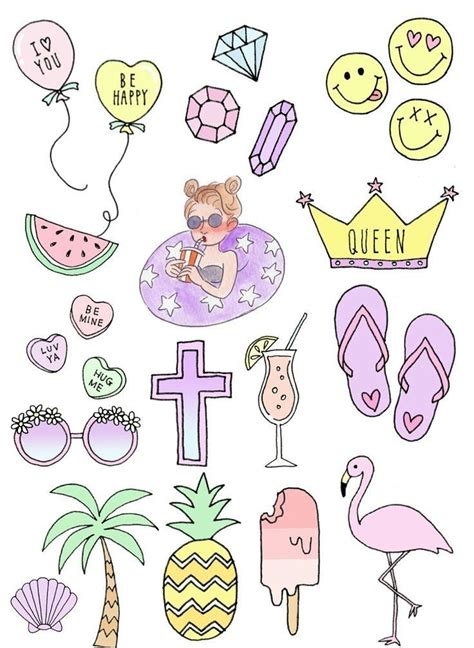 Pin By Melissa T On Wallpaper Cute Stickers Cute Doodles Cute Drawings