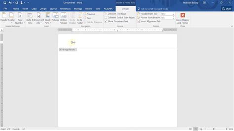 Microsoft Word Running Header Except First Page Replikos