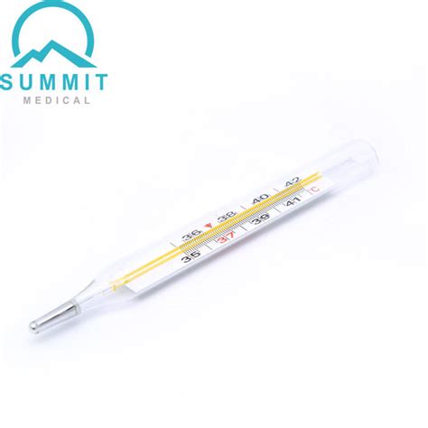 Hospital Oral Armpit Glass Thermometers Clinical Mercury Thermometers