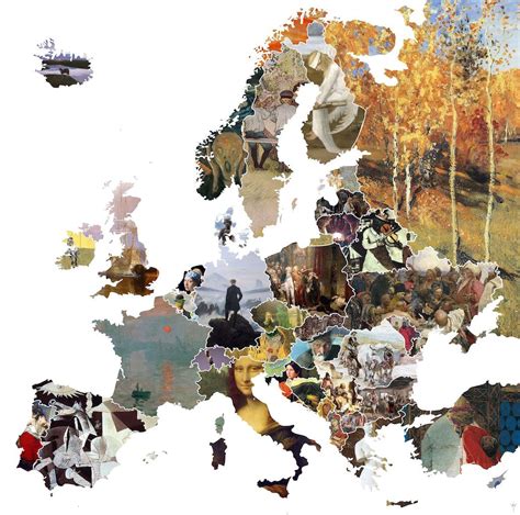 Check Out This Map Of Each European Countrys Most Famous Artwork