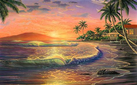 Hawaii Sunsets Wallpaper Wallpapersafari