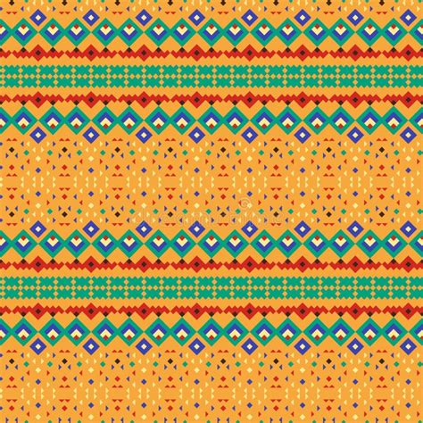 Polychrome Abstract Mexican Pattern Geometric Design Editorial Photo