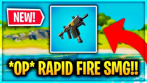 New Rapid Fire Smg In Fortnite Fortnite Rapid Fire Smg Gameplay