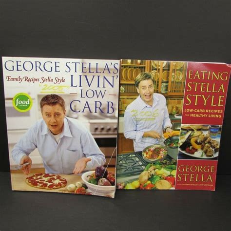 George Stellas Livin Low Carb Eating Stella Style 2 Cookbook Lot