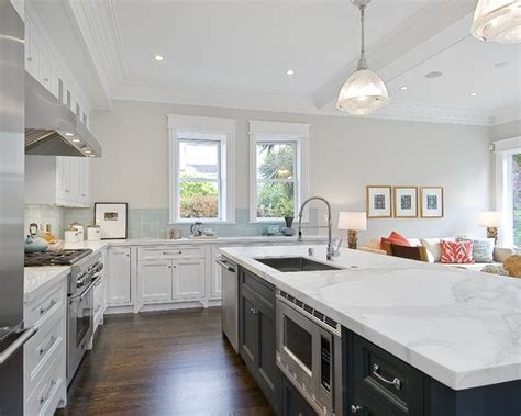 White kitchen cabinets and granite countertops. The beauty of super white granite countertops