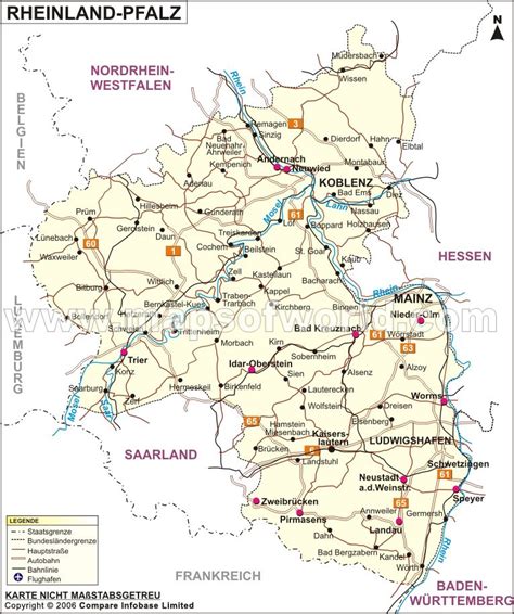 Pfalz Karte Deutschland Landkarte