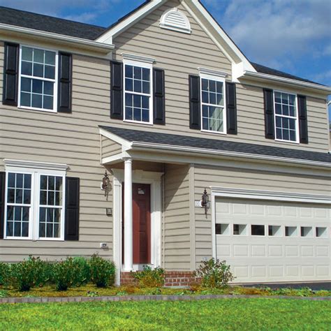 Colonial Home With Beige Siding Google Search Beige House