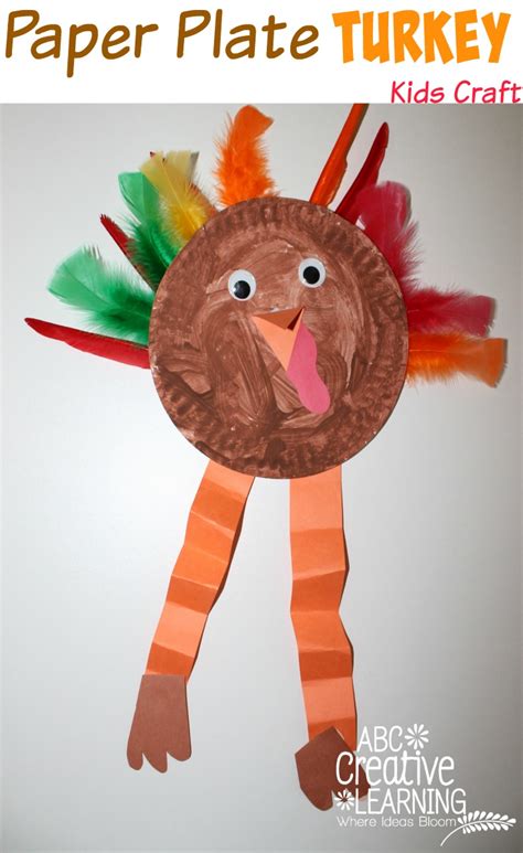 Paper Plate Turkey Kids Craft