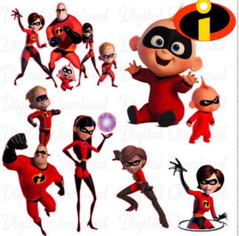 The Incredibles Clipart Png Files Etsy Uk