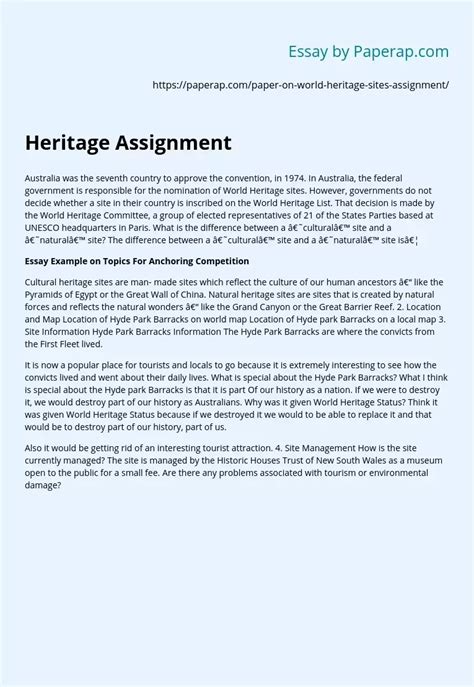 Paragraph Heritage Day Essay Pdf World Heritage Day 18 April Short