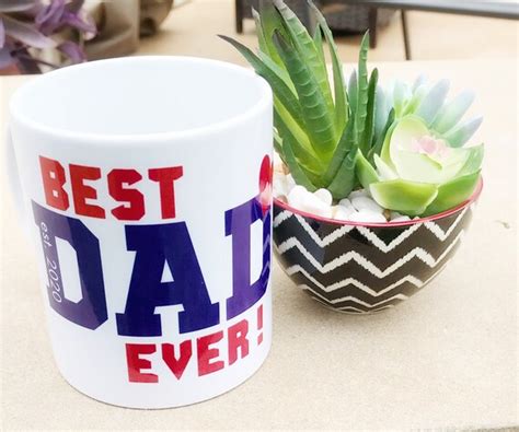 Fathers Day Coffee Mug Best Dad Ever Cup Custom Coffee Etsy