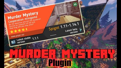 Minecraft Murder Mystery Plugin Youtube