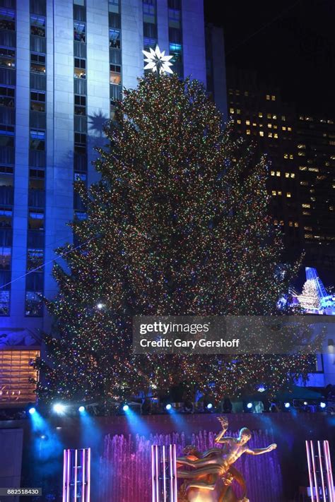 A View Of The Christmas Tree At The 85th Rockefeller Center Christmas