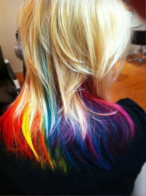 31 Best Pictures Blonde Hair With Rainbow Tips Photo By Ugg Off