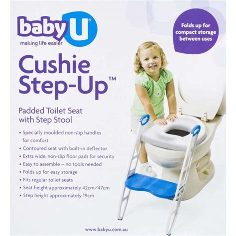 Baby U Cushie Step Up Padded Toilet Seat W Step Stool Woolworths