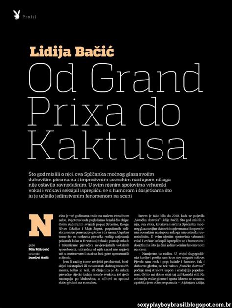 Sexy Playboy Brasil Lidija Bacic Playboy Croatia January 2015