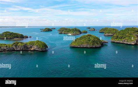 Cluster Of Small Islands In Hundred Islands National Park Pangasinan