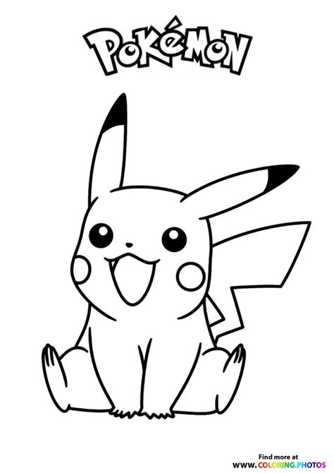 Pikachu Pokemon Card Coloring Page Coloring Pages