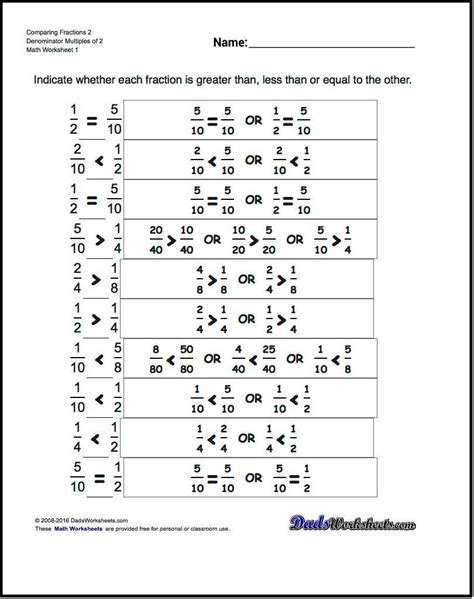 Equivalent Fractions Worksheet 4Th Grade — db-excel.com