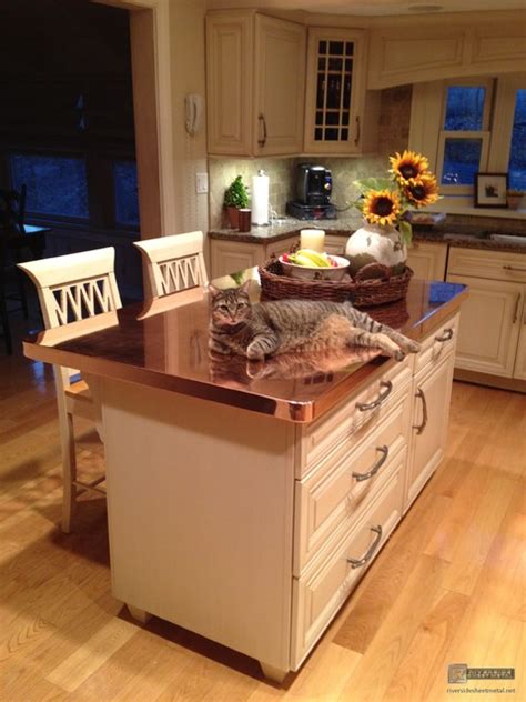 Copper Counter Tops Modern Kitchen Countertops Boston By