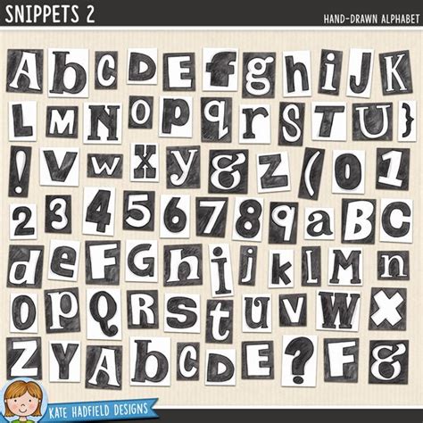 Snippets 2 Digital Scrapbook Alphabet Online Scrapbook Digital