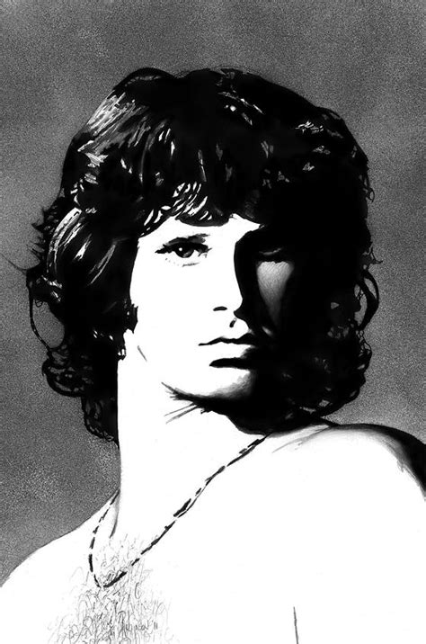 Jim Morrison Drawing By Theodore D Robinson Fine Art America