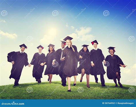Students Graduation Success Achievement Celebration Happiness Stock