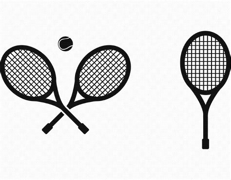 Tennis Racket Svg Eps Png Dxf Clipart For Cricut And Etsy Singapore