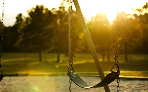 Swing At Sunset Wallpapers Wallpaper Cave