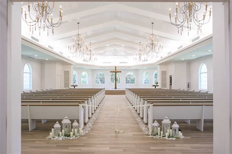 Traditional Blue Destination Florida Church Wedding Harborside Chapel