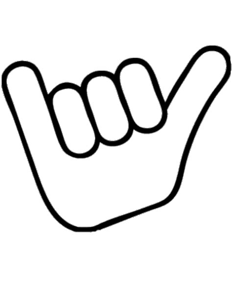 Hang Loose Sign Clipart Best