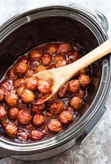 Crock Pot Cranberry Meatballs The Blond Cook