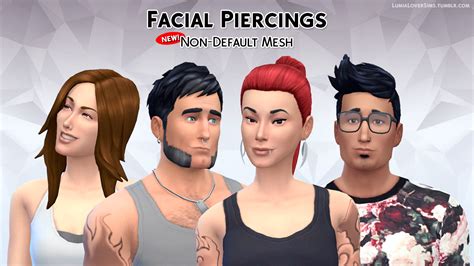 Lumialoversims Facial Piercings After Playing Emily Cc Finds