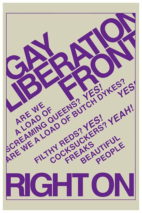 1969 Gay Liberation Front Poster Wall Hanging Artwork Digital Art By Robin Mathew