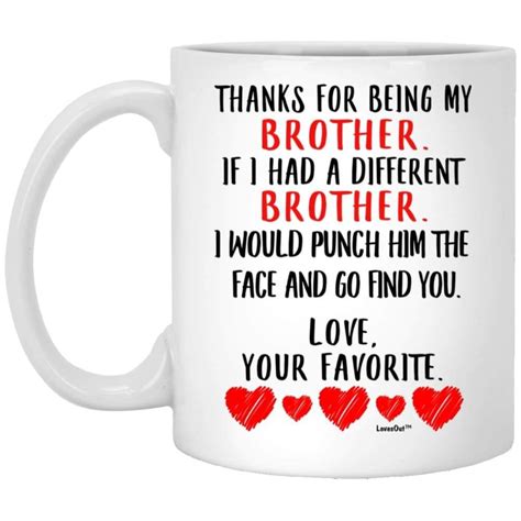 Check spelling or type a new query. Thank You For Being My Brother Gift Funny | Bonus mom ...