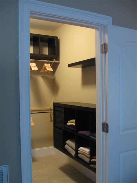 With all these useful tips and ideas there would be enough room for all your stuff. Expedit Closet - Small Walk-in - IKEA Hackers