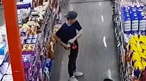 Shoplifter Putting Pasta Down Pants Caught On Camera A Current Affair