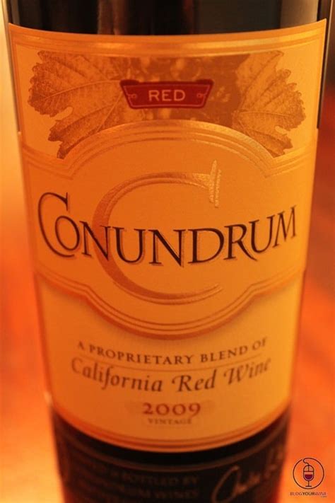 Conundrum Red Blend 2009 From California Blog Your Wine